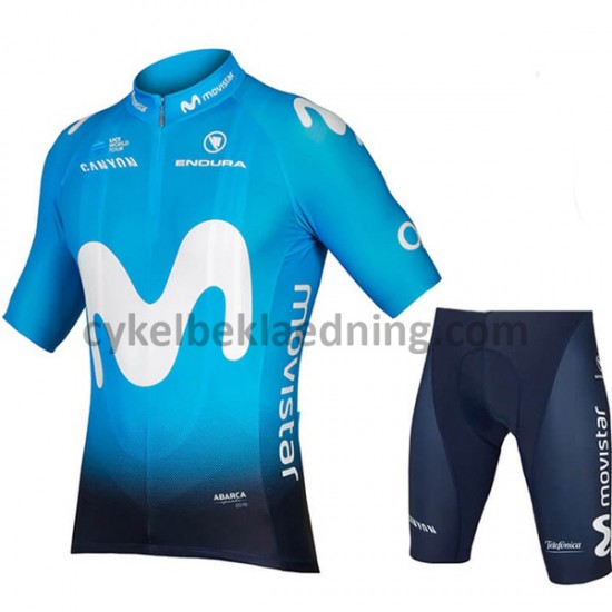 Cykeltøj Sæt Korte 2018 Movistar Team M001