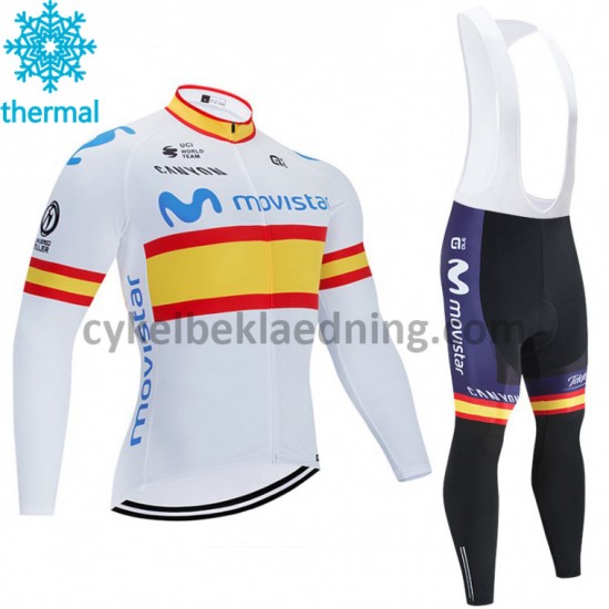 Bib Cykeltøj Sæt Vinter 2020 Movistar Team M002