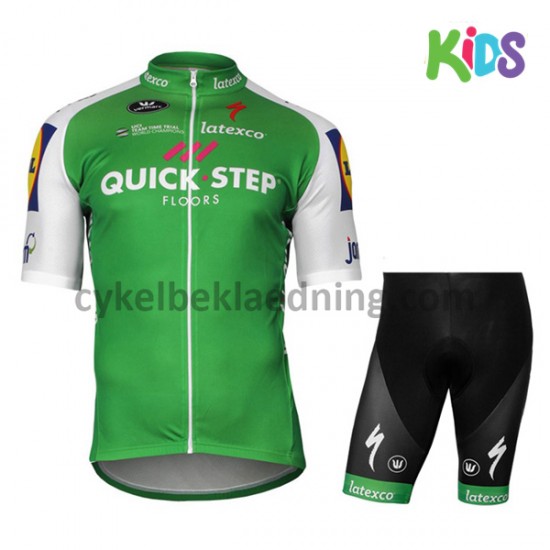 Cykeltøj Sæt Korte 2017 Quick-Step Floors Børn M002