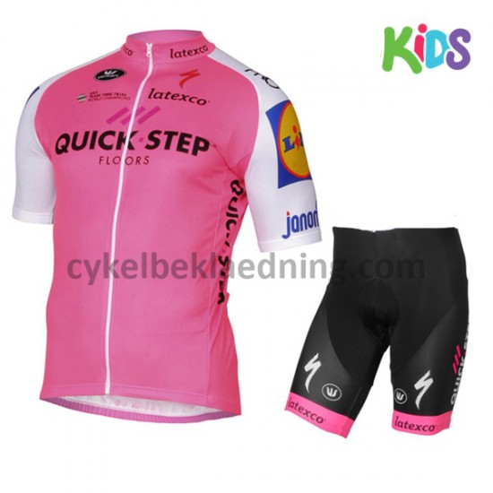 Cykeltøj Sæt Korte 2017 Quick-Step Floors Børn M004