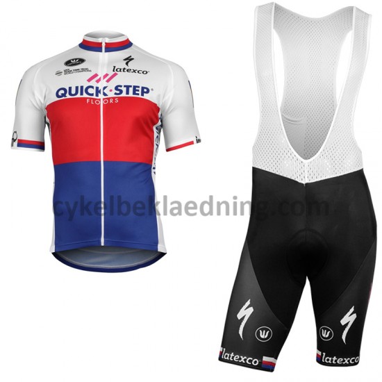 Bib Cykeltøj Sæt Korte 2018 Quick-Step Floors M002