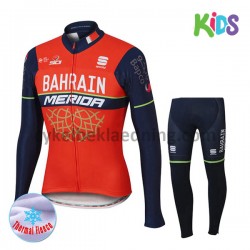 Cykeltøj Sæt Vinter 2017 Bahrain Merida Børn M001