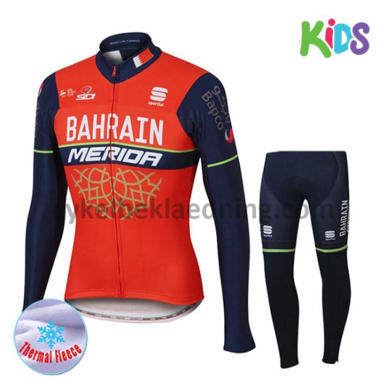 Cykeltøj Sæt Vinter 2017 Bahrain Merida Børn M001