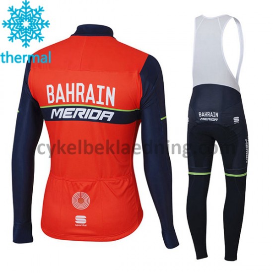 Bib Cykeltøj Sæt Vinter 2017 Bahrain Merida M001