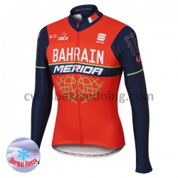Cykeltrøje Vinter 2017 Bahrain Merida M001