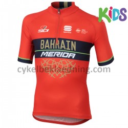 Cykeltrøje Kortærmet 2018 Bahrain Merida Børn M001