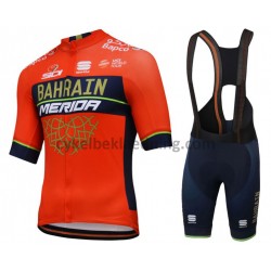 Bib Cykeltøj Sæt Korte 2018 Bahrain Merida M001