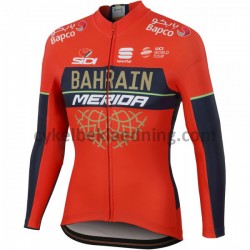 Cykeltrøje Langærmet 2018 Bahrain Merida M001