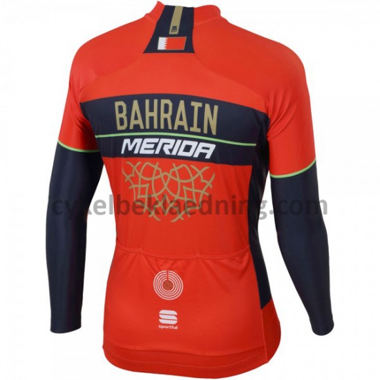 Cykeltrøje Langærmet 2018 Bahrain Merida M001