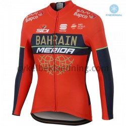 Cykeltrøje Vinter 2018 Bahrain Merida M001