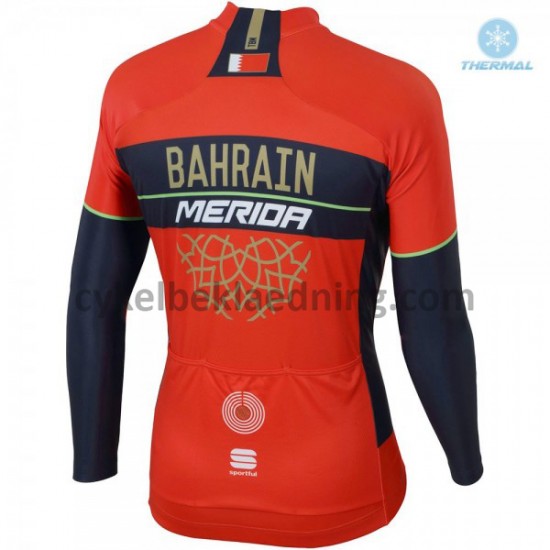 Cykeltrøje Vinter 2018 Bahrain Merida M001