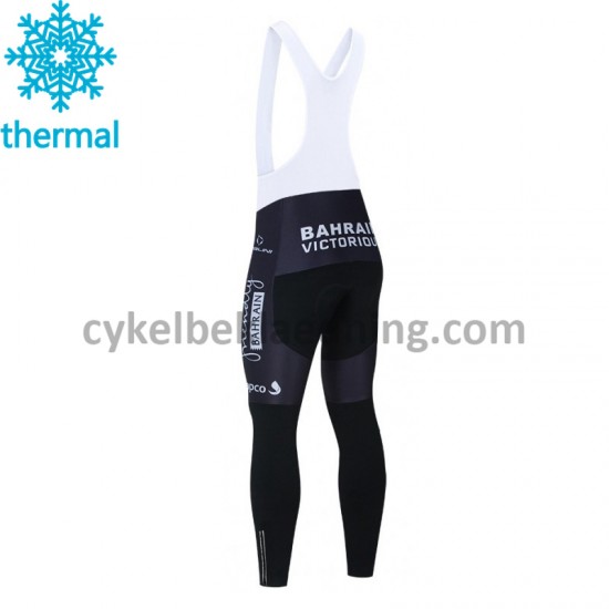 Bib Lange Cykelbukser Vinter 2021 Team Bahrain Victorious M001