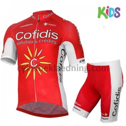 Cykeltøj Sæt Korte 2017 Cofidis Pro Team Børn M001