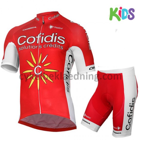 Cykeltøj Sæt Korte 2017 Cofidis Pro Team Børn M001