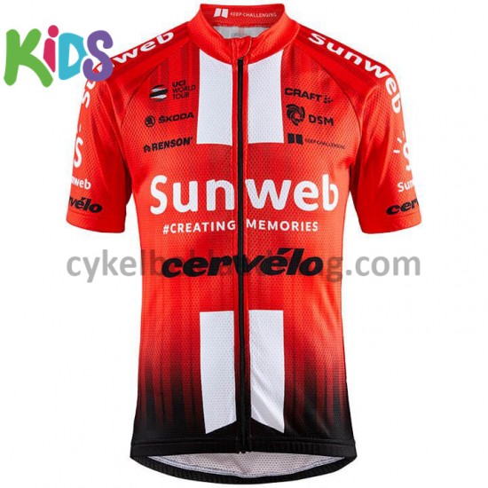 Cykeltøj Sæt Korte 2019 Team Sunweb Børn M001