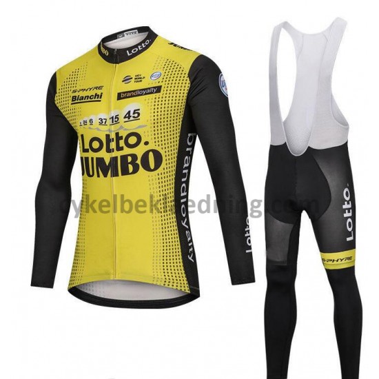 Bib Cykeltøj Sæt Lange 2018 LottoNL-Jumbo M001