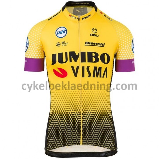 Bib Cykeltøj Sæt Korte 2019 Team Jumbo-Visma M001