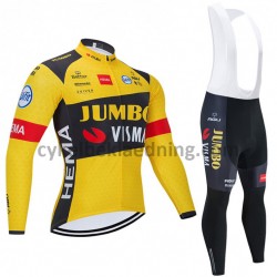 Bib Cykeltøj Sæt Lange 2020 Team Jumbo-Visma M001