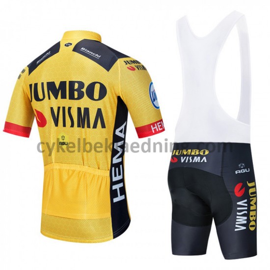Bib Cykeltøj Sæt Korte 2020 Team Jumbo-Visma M001