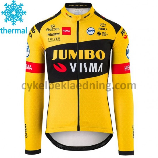 Cykeltrøje Vinter 2020 Team Jumbo-Visma M001