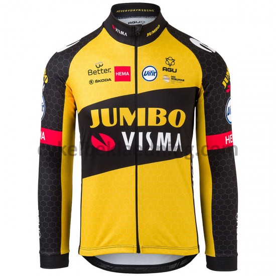 Cykeltrøje Langærmet 2021 Team Jumbo-Visma M005