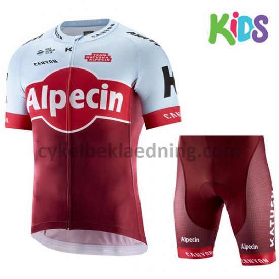 Cykeltøj Sæt Korte 2018 Team Katusha Alpecin Børn M001