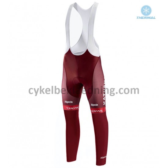 Bib Lange Cykelbukser Vinter 2018 Team Katusha Alpecin M001
