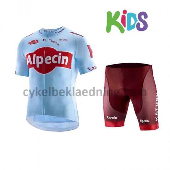 Cykeltøj Sæt Korte 2019 Team Katusha Alpecin Børn M001