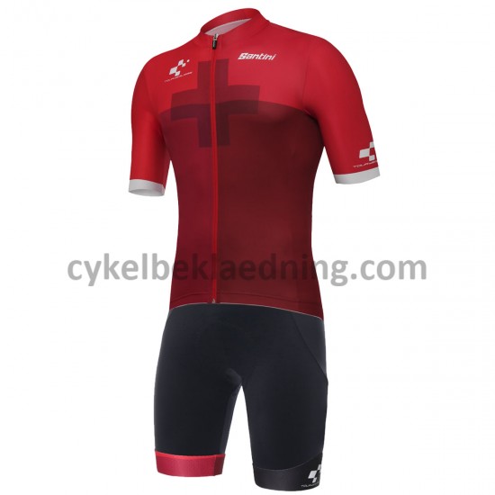 Bib Cykeltøj Sæt Korte 2018 Tour de Suisse M003