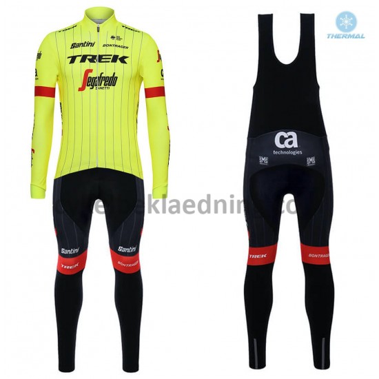 Bib Cykeltøj Sæt Vinter 2018 Trek-Segafredo M002