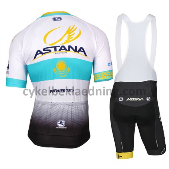 Bib Cykeltøj Sæt Korte 2017 Astana Pro Team Dame M002