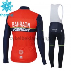 Bib Cykeltøj Sæt Vinter 2017 Bahrain Merida Dame M001