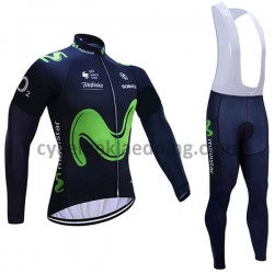 Bib Cykeltøj Sæt Lange 2017 Movistar Team Dame M001