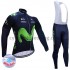 Bib Cykeltøj Sæt Vinter 2017 Movistar Team Dame M001