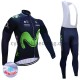 Bib Cykeltøj Sæt Vinter 2017 Movistar Team Dame M001