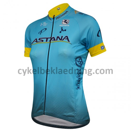 Cykeltrøje Kortærmet 2018 Astana Pro Team Dame M001