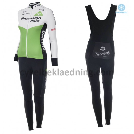 Bib Cykeltøj Sæt Vinter 2018 Dimension Data Dame M001