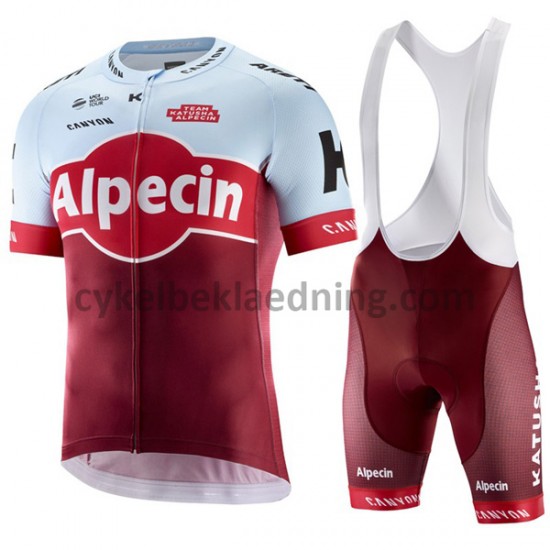 Bib Cykeltøj Sæt Korte 2018 Team Katusha Alpecin Dame M001