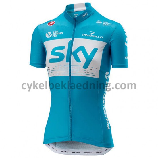 Cykeltrøje Kortærmet 2018 Team Sky Dame M002