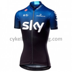 Cykeltrøje Kortærmet 2019 Team Sky Dame M001